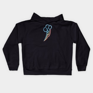 Neon Cuite Mark - Rainbow Dash Kids Hoodie